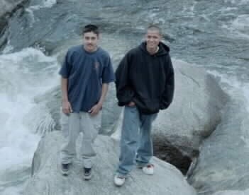 Jose and Alfredo on the rocks