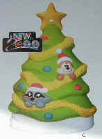 Christmas Critter Tree - 34 inches tall - Illuminated by General Foam Plastics Corp